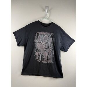 Terrifier Art The Clown Horror Movie T Shirt‎ Black Graphic Tee Mens Faded Y2K